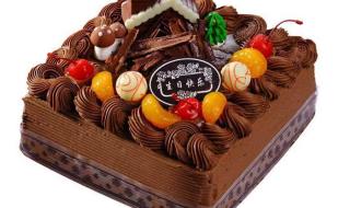 美味巧克力蛋糕图纸