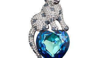 施华洛世奇水晶胸针